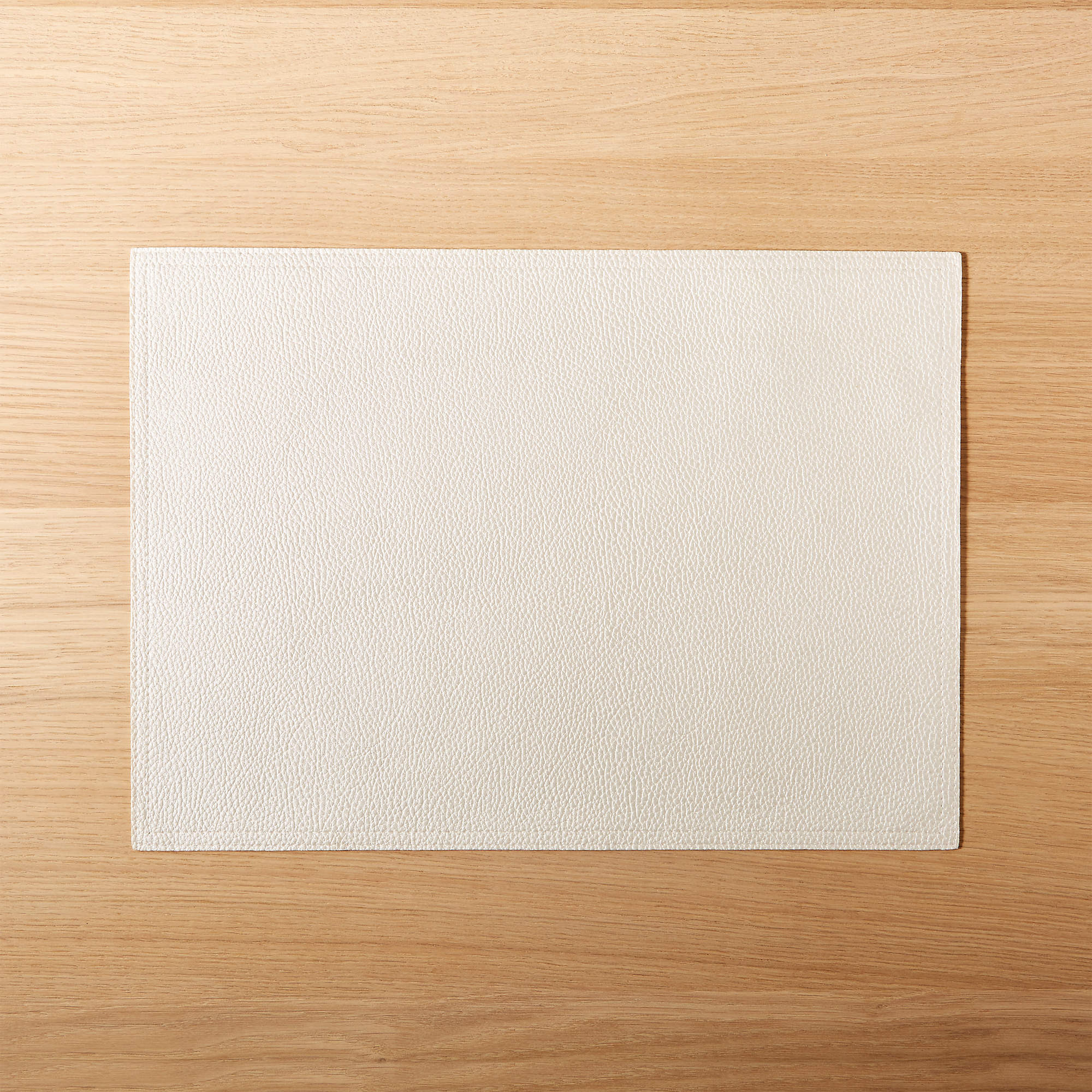 Black Faux Leather Placemat + Reviews | CB2 | CB2