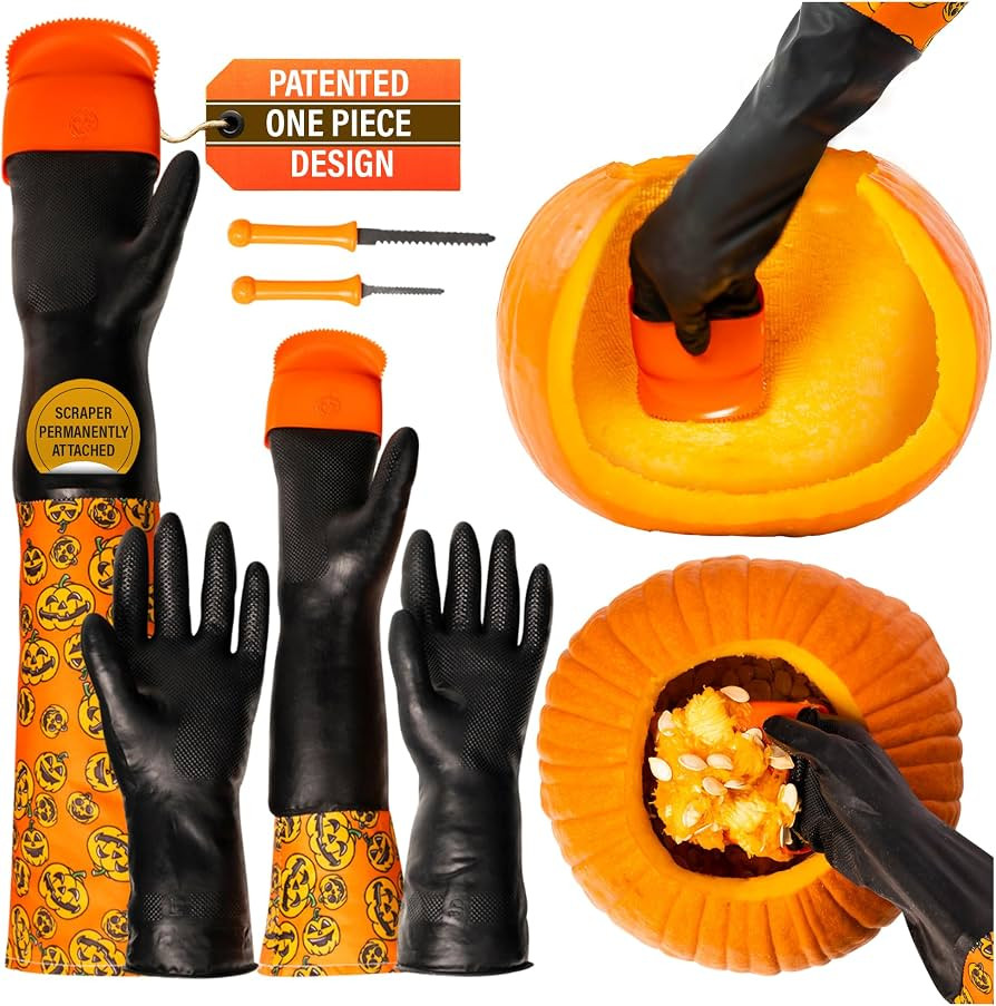 Pumpkin Scraper Glove – As Seen On Shark Tank - Mess Free and Fun Pumpkin Carving Kit – Carve... | Amazon (US)