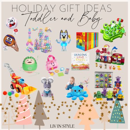Amazon gift guide for the toddler or baby in your life! Magnetic tiles, games, sports toys, dancing animals, farm toy, robots, books and my first purse 

#LTKSeasonal #LTKHoliday #LTKGiftGuide