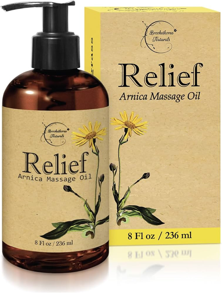 Relief Arnica Massage Oil – Great for Sports & Athletic Therapeutic Massage – All Natural - A... | Amazon (US)