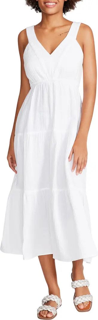Amira Tiered Cotton Midi Dress, Nordstrom Summer Outfit, Memorial Day, Fourth Of July | Nordstrom