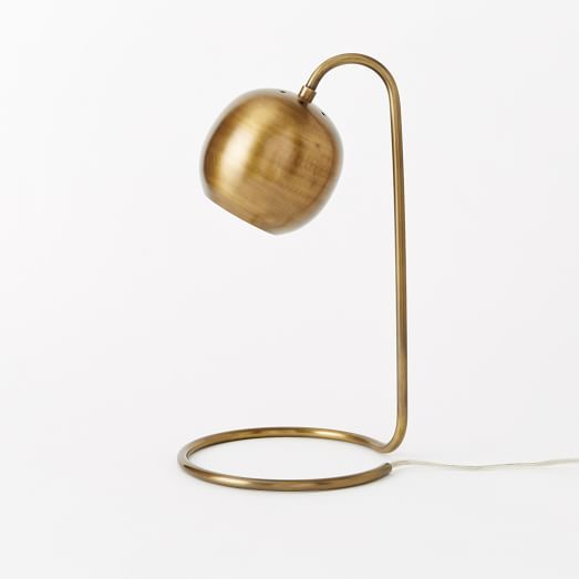 Scoop Table Lamp- Antique Brass | West Elm (US)