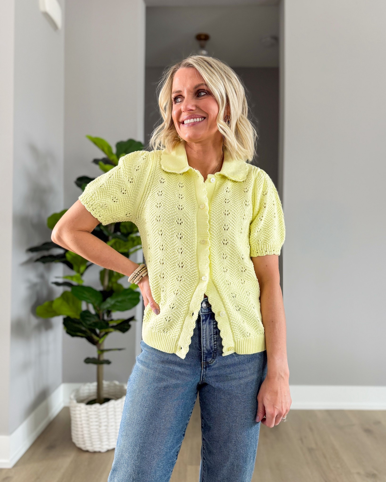 I love this yellow cardigan from Walmart! It’s so pretty for spring! I’m wearing an xsmall! 

#LTKootd #LTKOver40 #LTKSeasonal