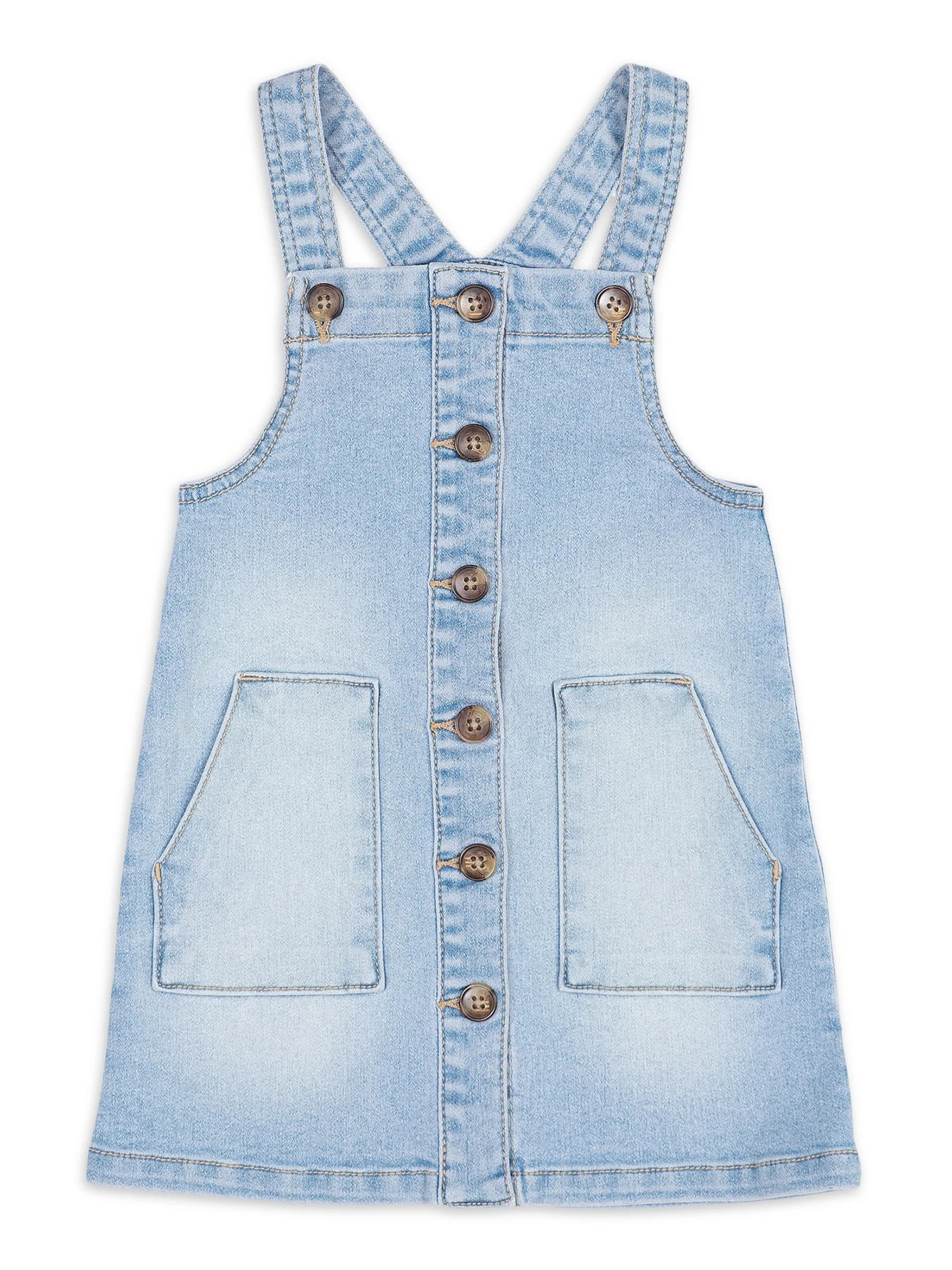 Wonder Nation Baby and Toddler Girls' Jumper Dress, Sizes 12 Months-5T | Walmart (US)