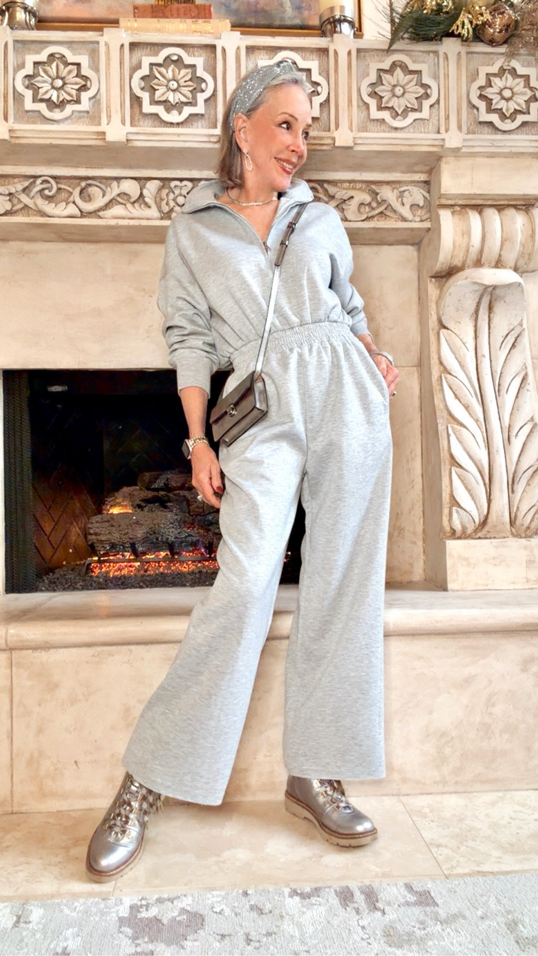 Adjustable Half-Zip Neckline - Features a versatile half-zip front with fold-down collar, allowing customizable coverage and stylish layered look possibilities.

#LTKHome #LTKOver40 #LTKFindsUnder50