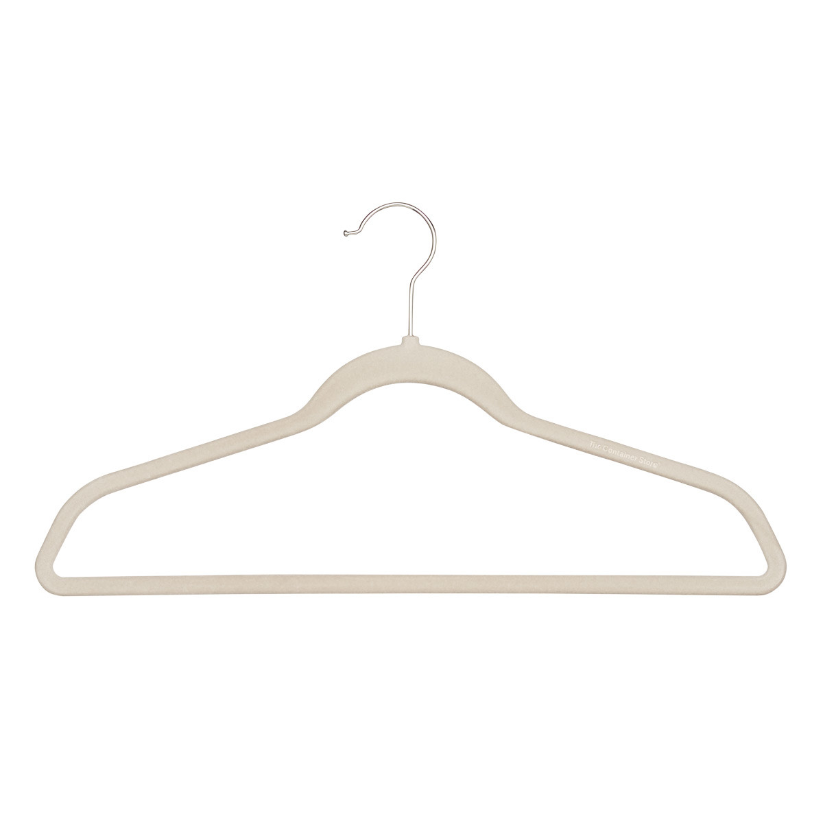 Non-Slip  Velvet Suit Hangers Taupe Pkg/40 | The Container Store
