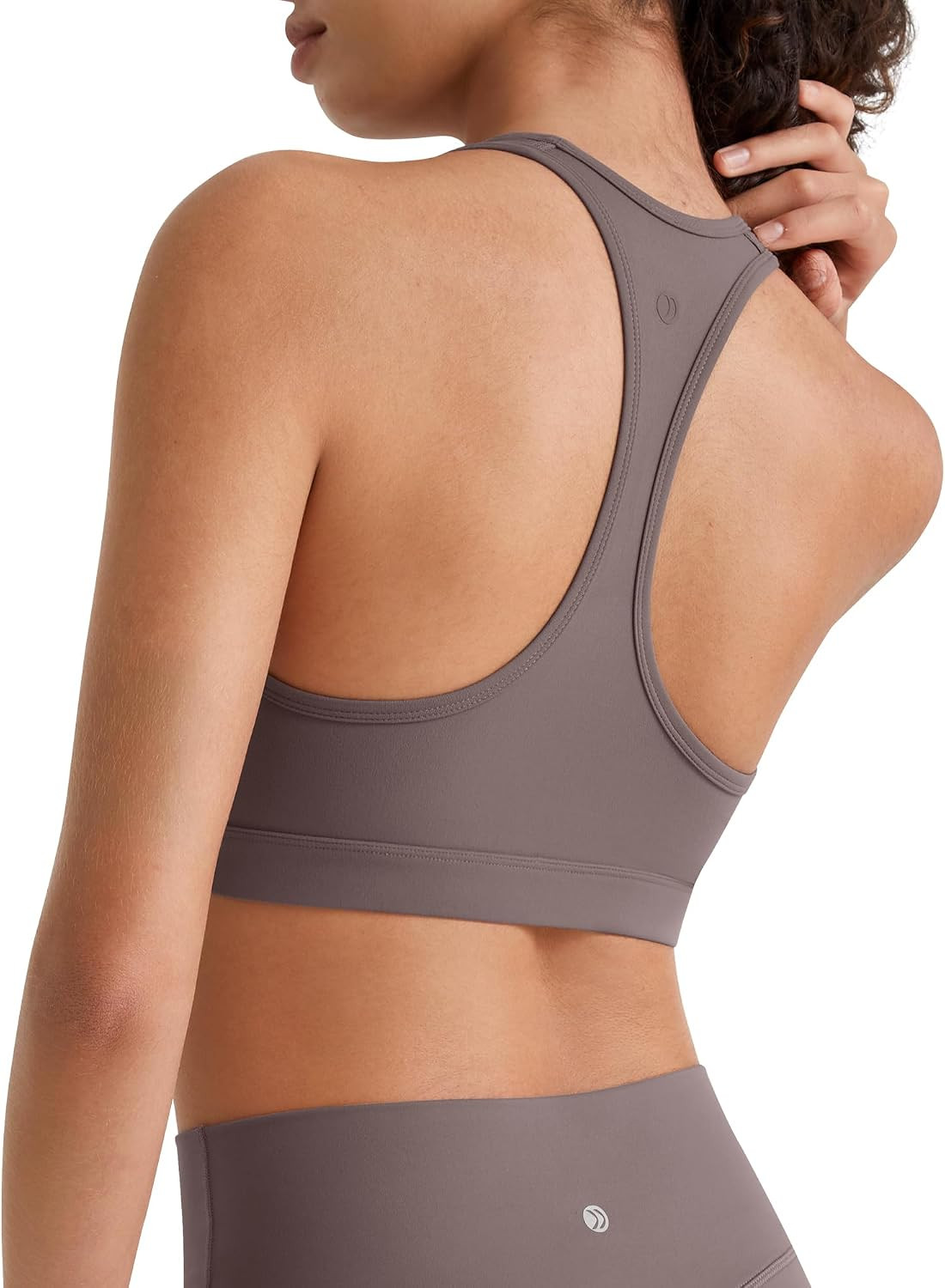 G4Free BareFeel Non Padded Racerback Sports Bra for Women Double Lined - Scoop Neck Tank Tops Casual Yoga Light Workout | Amazon (US)