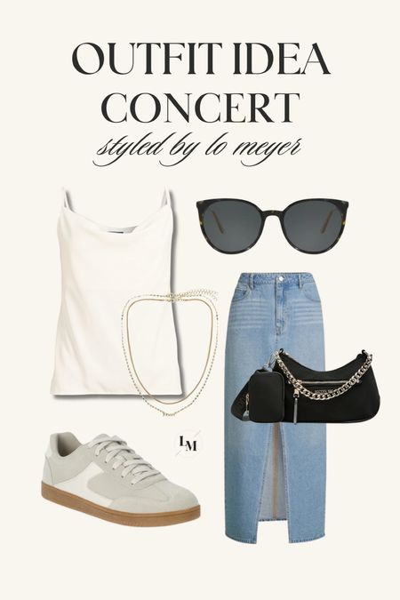 Concert outfit idea // white tank , sneakers , crossbody bag , sunglasses 

#LTKSeasonal #LTKFindsUnder50 #LTKStyleTip