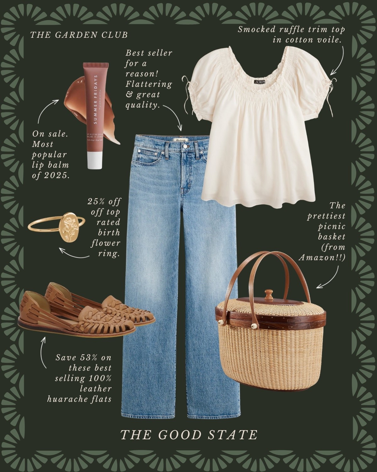 This collection is for the garden girlies who find joy in being outside—rain or shine. For the ladies and who have all the old Martha Stewart magazines and who love layering denim on denim like we did in the 90s. This is for the barn jacket lovers, neck scarf wearers and those who own all things floral. This is for the early risers and for the ladies gathered around the table with good friends and good wine. This collection is for the ladies giving gardening a try for the first time or those tending to the same garden they have poured their heart and soul into for years. For those cultivating the soil of their hearts and homes too. For the girlies who love earth tones and pops of colors too🌻

#amazonfashion #founditonamazon #ltksalealert #slowliving #romantizeyourlife #fall #fallstyle #fallseason #autumn #90sera #90style #90saesthetic #ralphlauren
Wedding guest, jeans, back to school, college outfit ideas, riding boots, wedding guest dress, western style, JCrew, JCrew factory, Anthropologie, Anthro, quince, nordstrom, tuckernuck, Walmart fashion, H&M, mini dress, fall photoshoot, designer look for less, saddle bag, boots, jacket, coat, family photos outfits, madewell, Toups and co, clean beauty, Kate spade, Amazon fashion, loafers, Breda, Susan Shaw, loeffler Randall, the good state, Lauren England 

#LTKStyleTip #LTKSaleAlert #LTKFindsUnder50