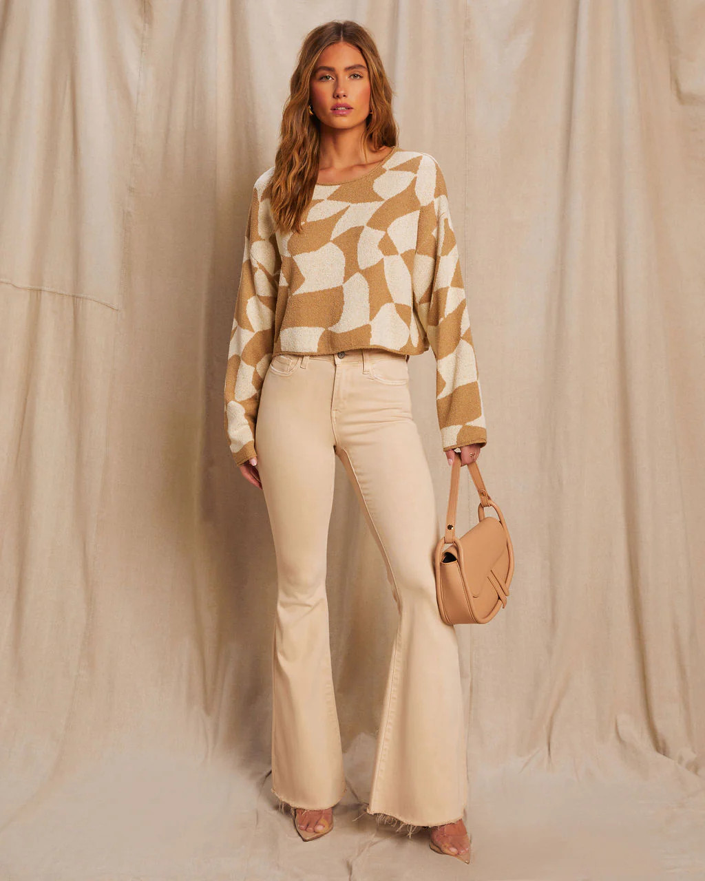 Rowyn Checkered Abstract Sweater | VICI