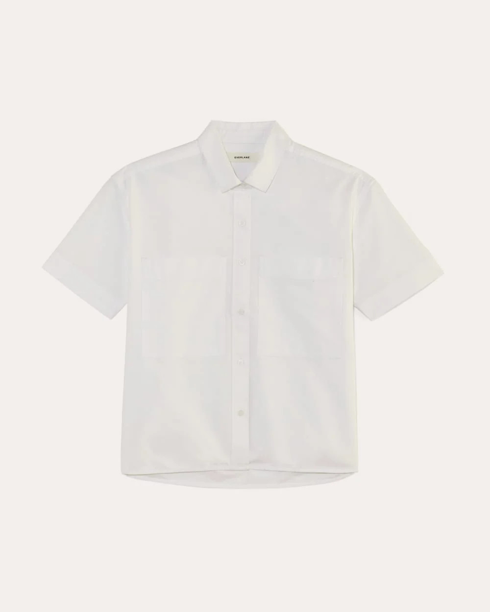 The Short-Sleeve Boxy Oxford | White | Everlane