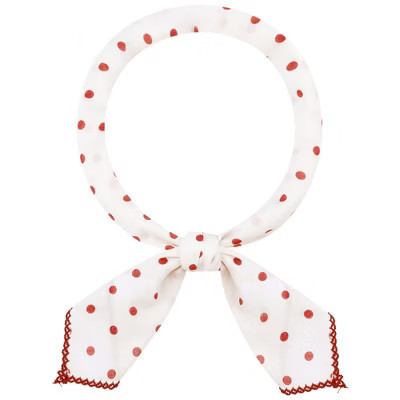 Women's 50s Polka Dots Vintage Scarf, 26.7''X26.7'' Square Cotton Scarves for Retro Party 1 Pc One Size Red | Target