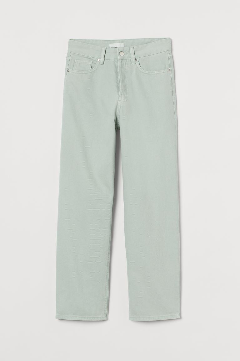Straight High Ankle Jeans | H&M (US + CA)