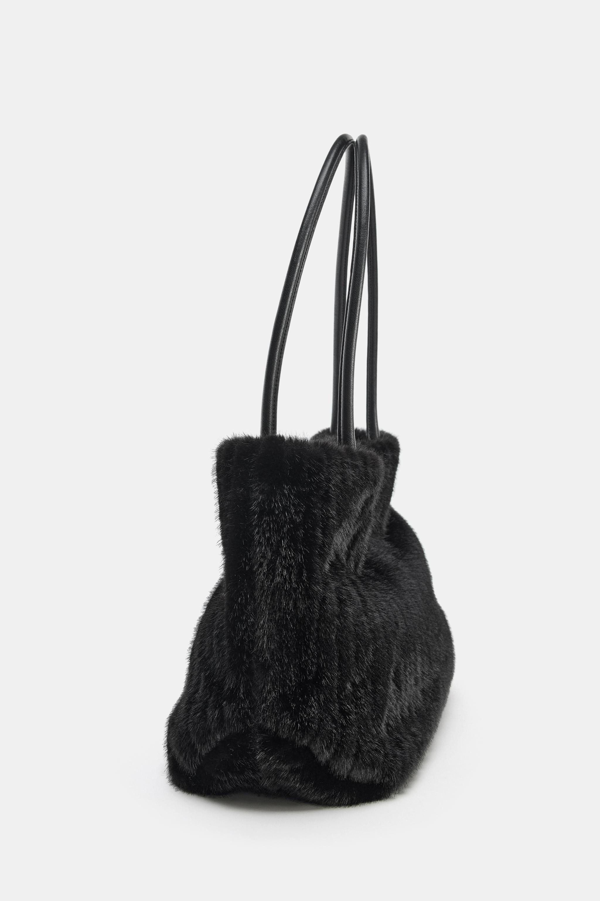FAUX FUR TOTE BAG | Zara US