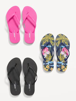 Flip-Flop Sandals 3-Pack for Women (Partially Plant-Based) | Old Navy (US)