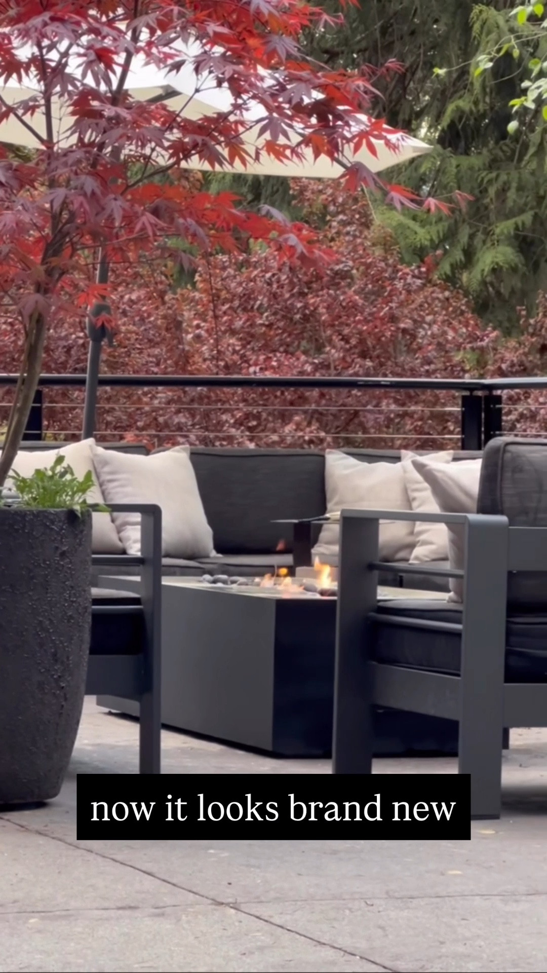 Our outdoor fire pit started crumbling, so instead of replacing it we welded a simple steel cover and gave it a second life.

Sharing similar fire pits, lava rock, and a few pieces from our patio setup here.

#LTKHome #LTKSpringSale #LTKSeasonal