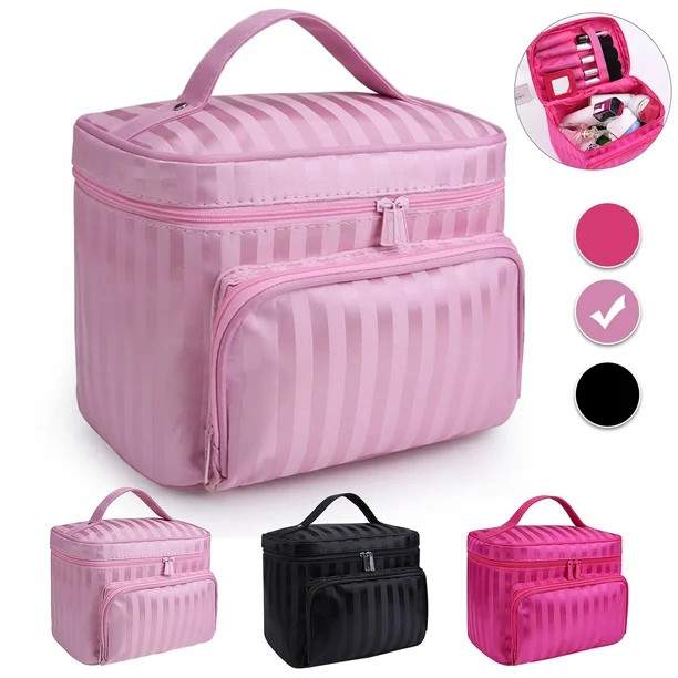 EEEkit Portable Makeup Travel Case, Waterproof Cosmetic Organizer Case with Mirror, Foldable Toil... | Walmart (US)