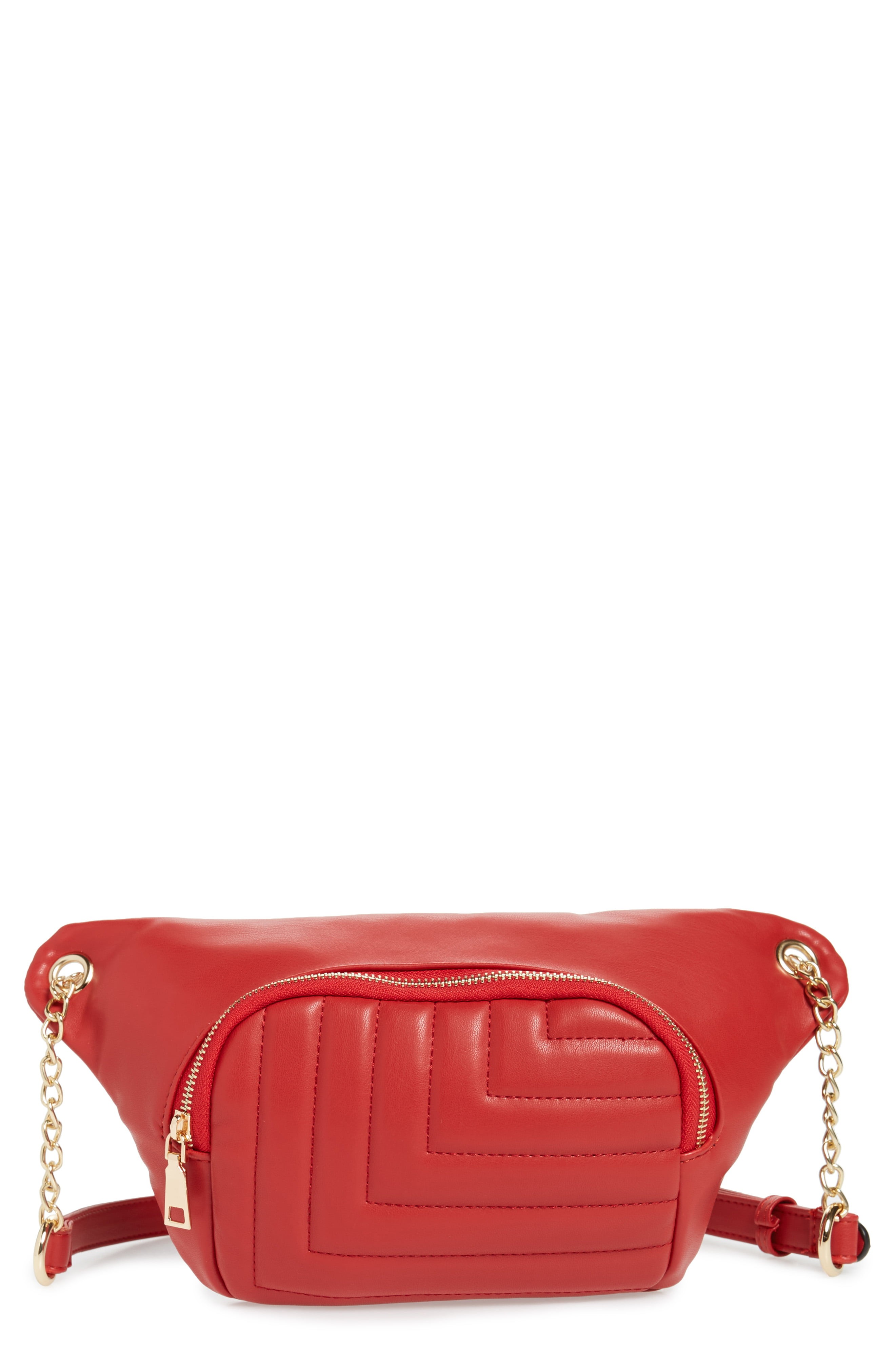 Yoki Bags Chain Quilted Faux Leather Belt Bag | Nordstrom