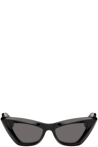Black Pointed Cat-Eye Sunglasses | SSENSE