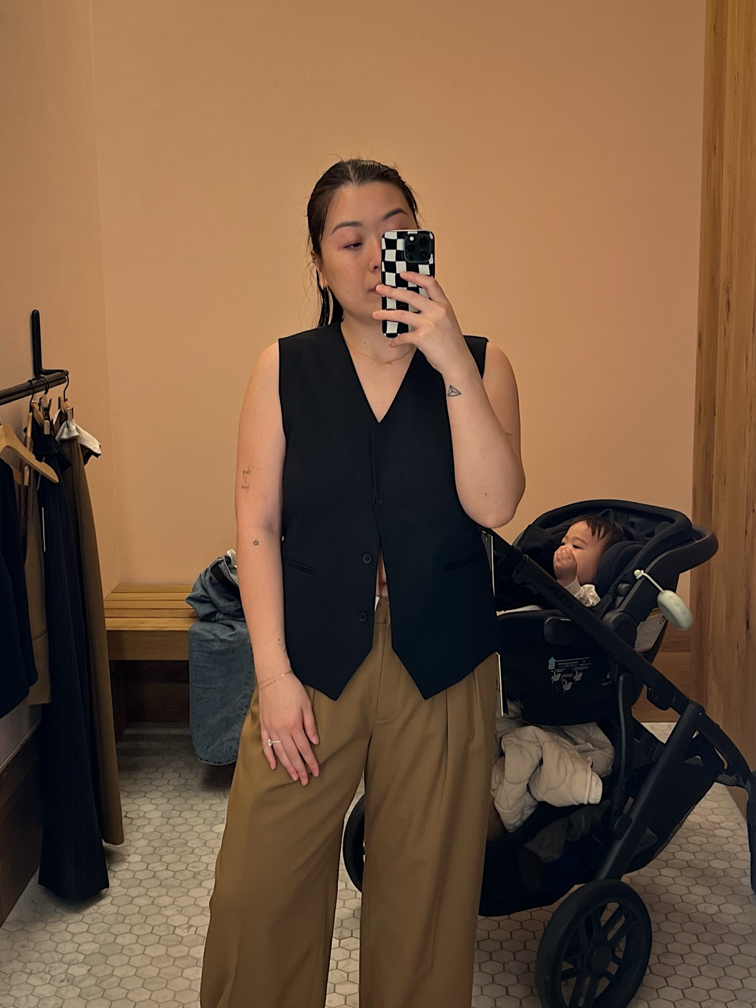 I love how this vest gives off a bit of a masculine feel to it. It’s very different to the vest I’ve been seeing in store🤍

#LTKsalealert #LTKSeasonal #LTKstyletip