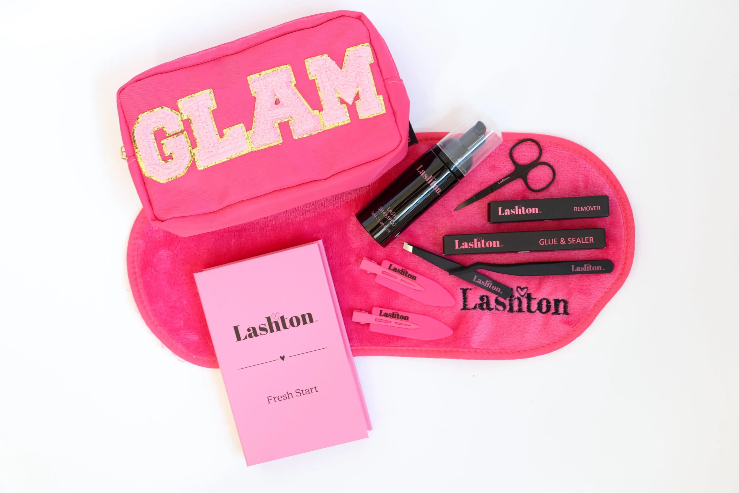 The Starter Bundle-Pink Bag | Lashton Beauty