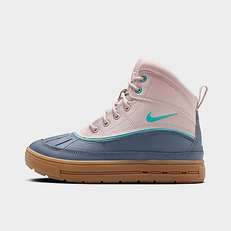 Nike Big Kids Woodside 2 High Boots in Platinum Violet/Light Carbon/Gum Light Brown Size: 4.5 | JD Sports (US)