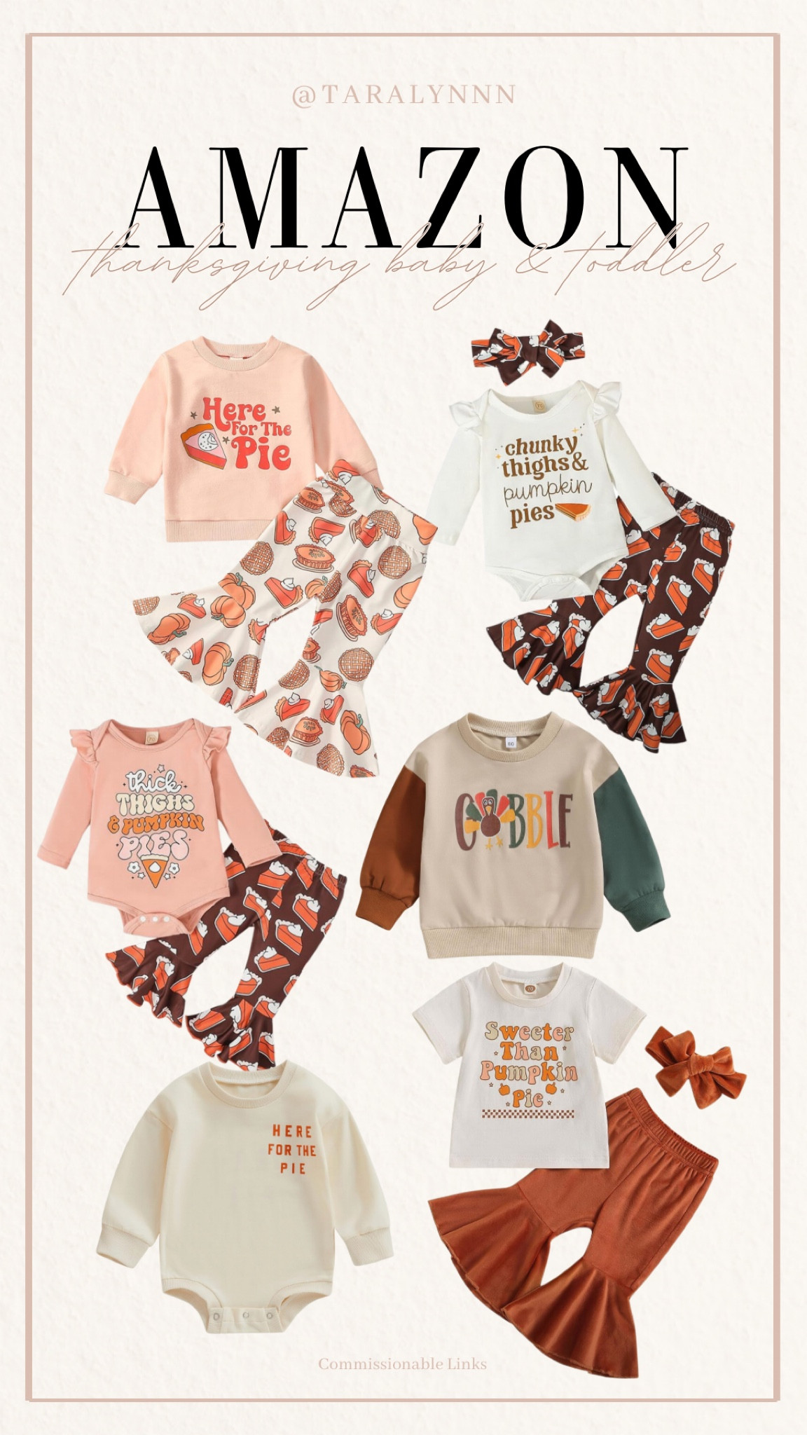 Thanksgiving Outfit Idea for Baby & Toddler 🦃

#thanksgiving #baby #toddler #fall #amazon #amazonkids #amazonfind #babygirl #babyboy #holiday #giving #turkey #toddler #pie #toddlergirl

#LTKHoliday #LTKSeasonal #LTKfamily