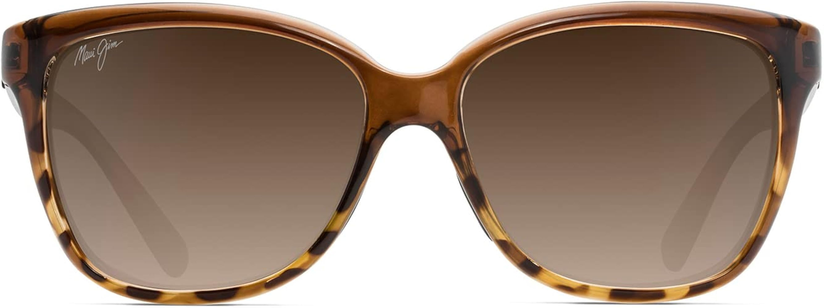 Amazon.com: Maui Jim Women's Starfish Polarized Cat Eye Sunglasses, Translucent Chocolate W/Tort/... | Amazon (US)