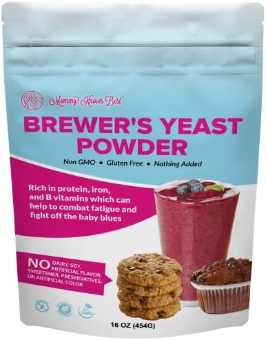 Brewers Yeast Powder for Lactation - Mommy Knows Best Brewer's Yeast for Breastfeeding Mothers - ... | Amazon (US)