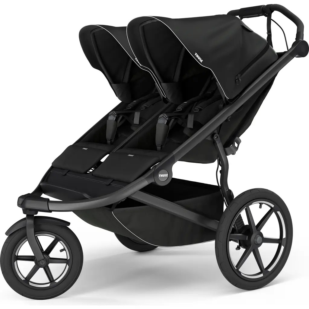 Thule Urban Glide 3 Double All-Terrain Stroller in Black at Nordstrom | Nordstrom