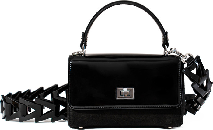 JURGI LILI Suede and Patent Leather Top Handle Mini Bag | Nordstrom | Nordstrom