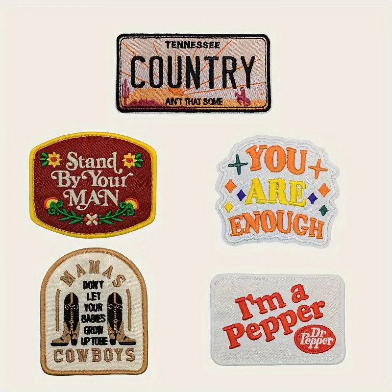 Vintage Embroidered Iron Patches Adhesive Backing Durable - Temu | Temu Affiliate Program