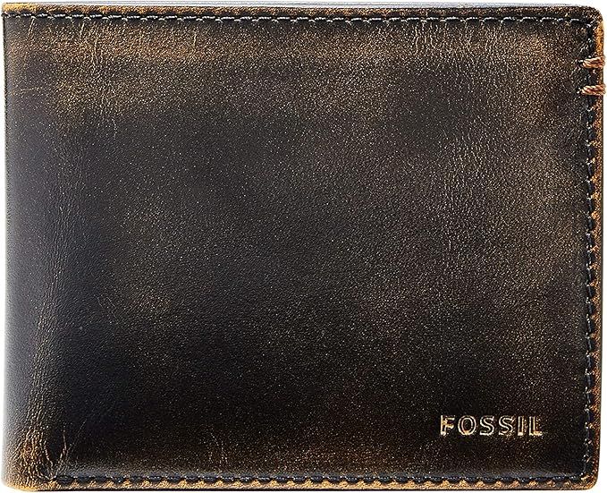 Fossil Men's Quinn Leather Bifold with Flip ID Wallet | Amazon (CA)