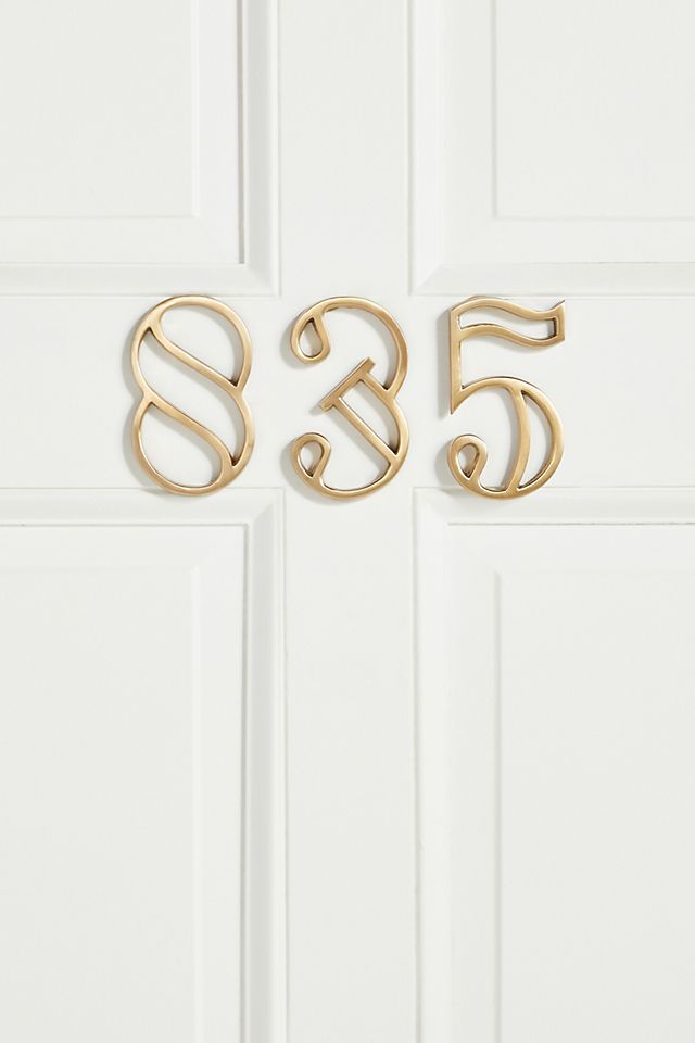 Camille House Numbers | Anthropologie (US)