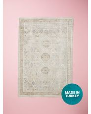 Made In Turkey 5x7 Floral Patterned Area Rug | HomeGoods