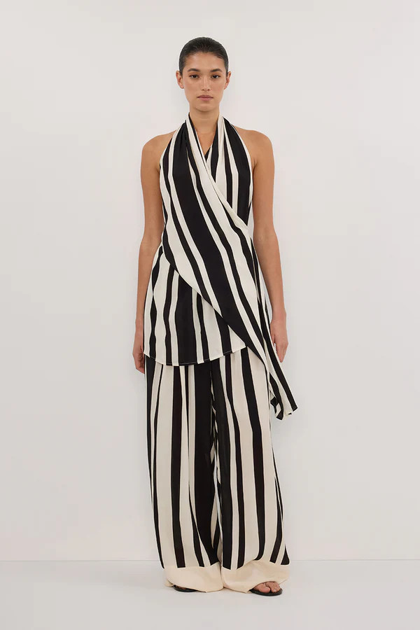 BEAU BLACK STRIPE PANT | DISSH