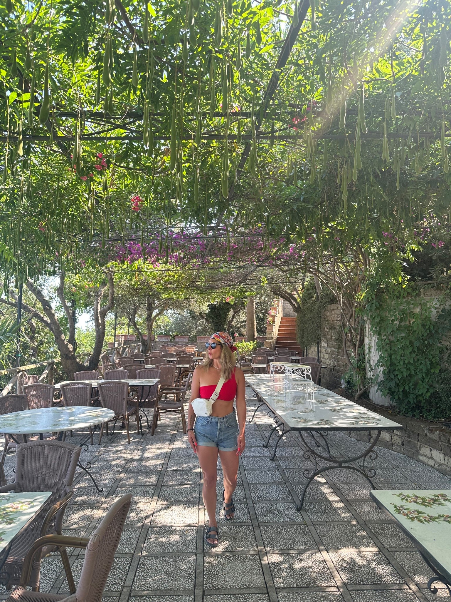 Another one of my favorite outfits from my trip to Italy! I love how the red swimsuit pairs with the hair scarf ❣️ Shop all the outfit details! 

#LTKSeasonal #LTKTravel #LTKStyleTip