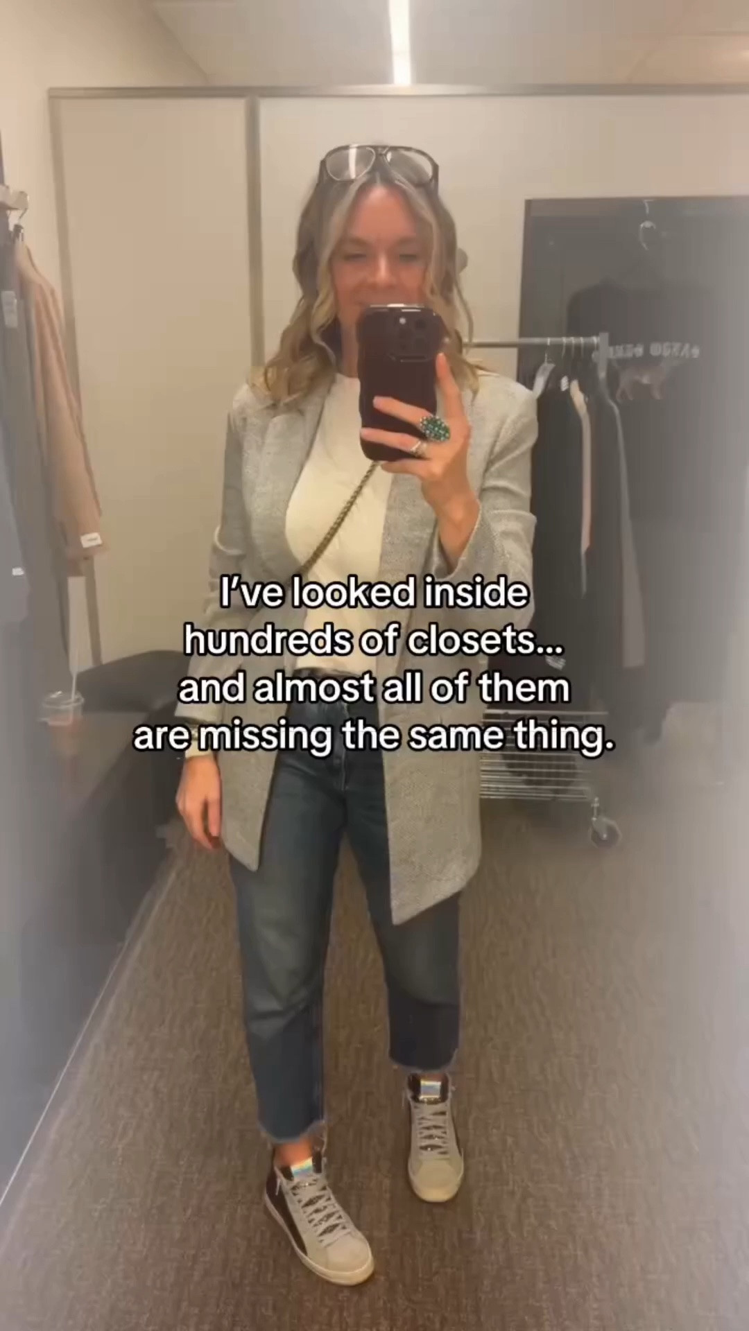 Spoiler: it’s probably not more clothes. 

The women we work with usually have plenty of pieces—they just don’t have the right pieces working together. 

When your wardrobe is intentional, getting dressed becomes faster, easier, and so much more enjoyable. 

A well-styled closet will always outperform an overstuffed one. 

🤍 Save this if you’re ready to make your wardrobe work for you instead of against you.