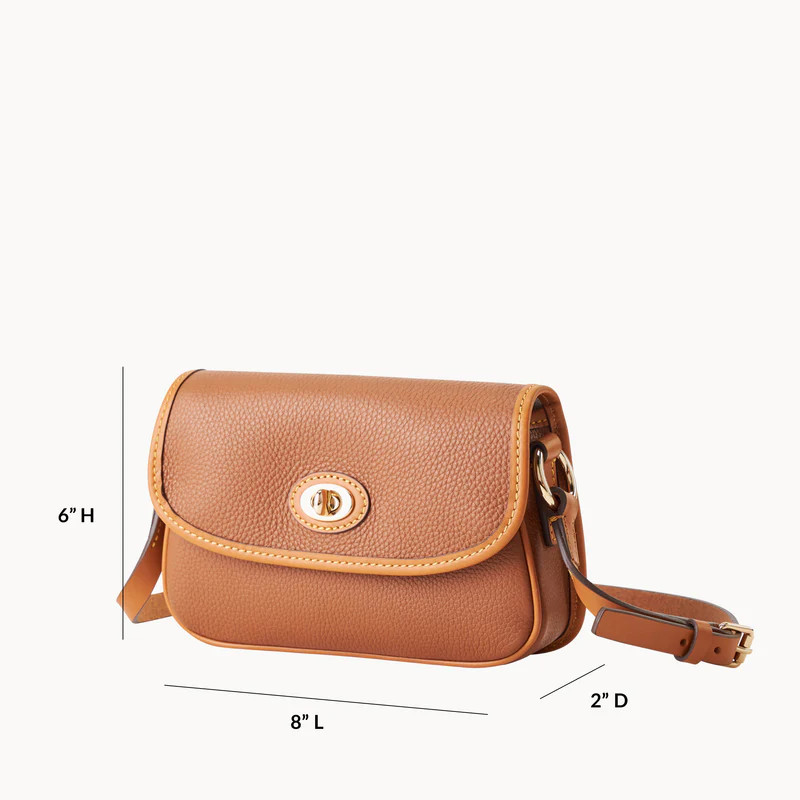 Pebble Grain Turnlock Crossbody 22 | Dooney & Bourke (US)