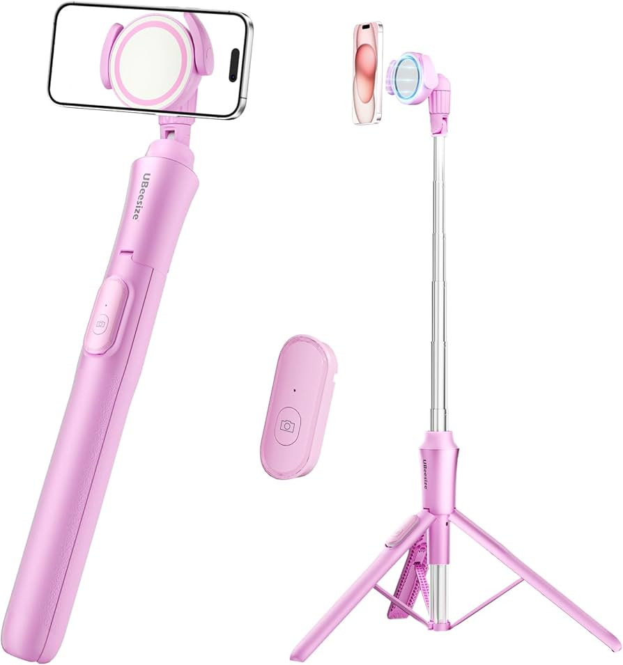 UBeesize 62'' Magnetic Selfie Stick Phone Tripod with Wireless Remote, Extendable Cell Phone Trip... | Amazon (US)