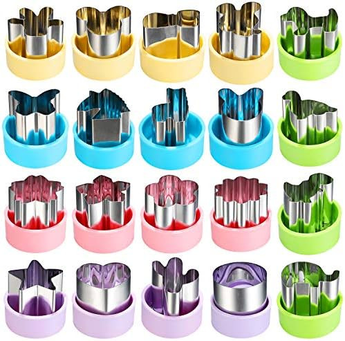 Magigift 1.5" Vegetable Cutter Shapes Set - Mini Cookie Cutters Fruit Cookie Pastry Stamps Mold f... | Amazon (US)