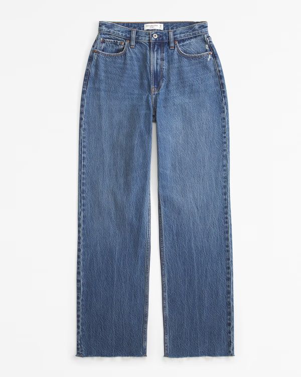 Women's Curve Love High Rise Loose Jean | Women's Bottoms | Abercrombie.com | Abercrombie & Fitch (US)