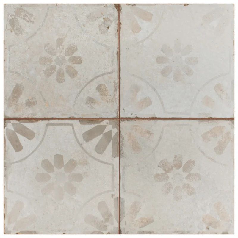 Kings 17.63" x 17.63" Ceramic Patterned Wall & Floor Tile | Wayfair Professional