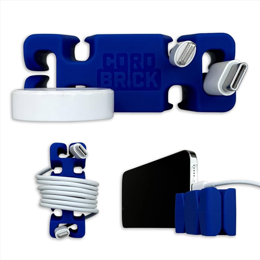 CordBrick Stocking Stuffers for Adults Cord Management Weighted Cord Holder Cable Wrap Phone Stan... | Amazon (US)
