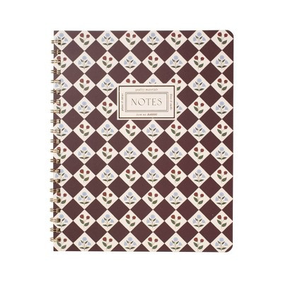FRINGE 9"x11" Spiral Notebook College Rule Chocolate Brown Diamond 120 Pages | Target