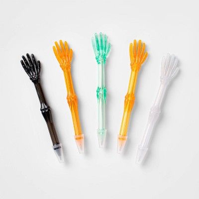 5ct Skeleton Hand Pen (6") Halloween Party Favors - Hyde & EEK! Boutique™ | Target