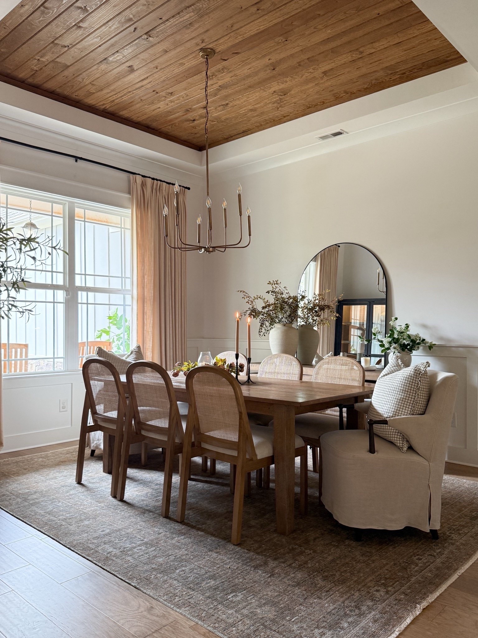Warm and timeless dining room with cozy, livable details 🤍 

#LTKHome