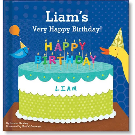 My Very Happy Birthday Personalized Board Book, Boy (Blue) - Kids Toys | I See Me! from Maisonette | Maisonette