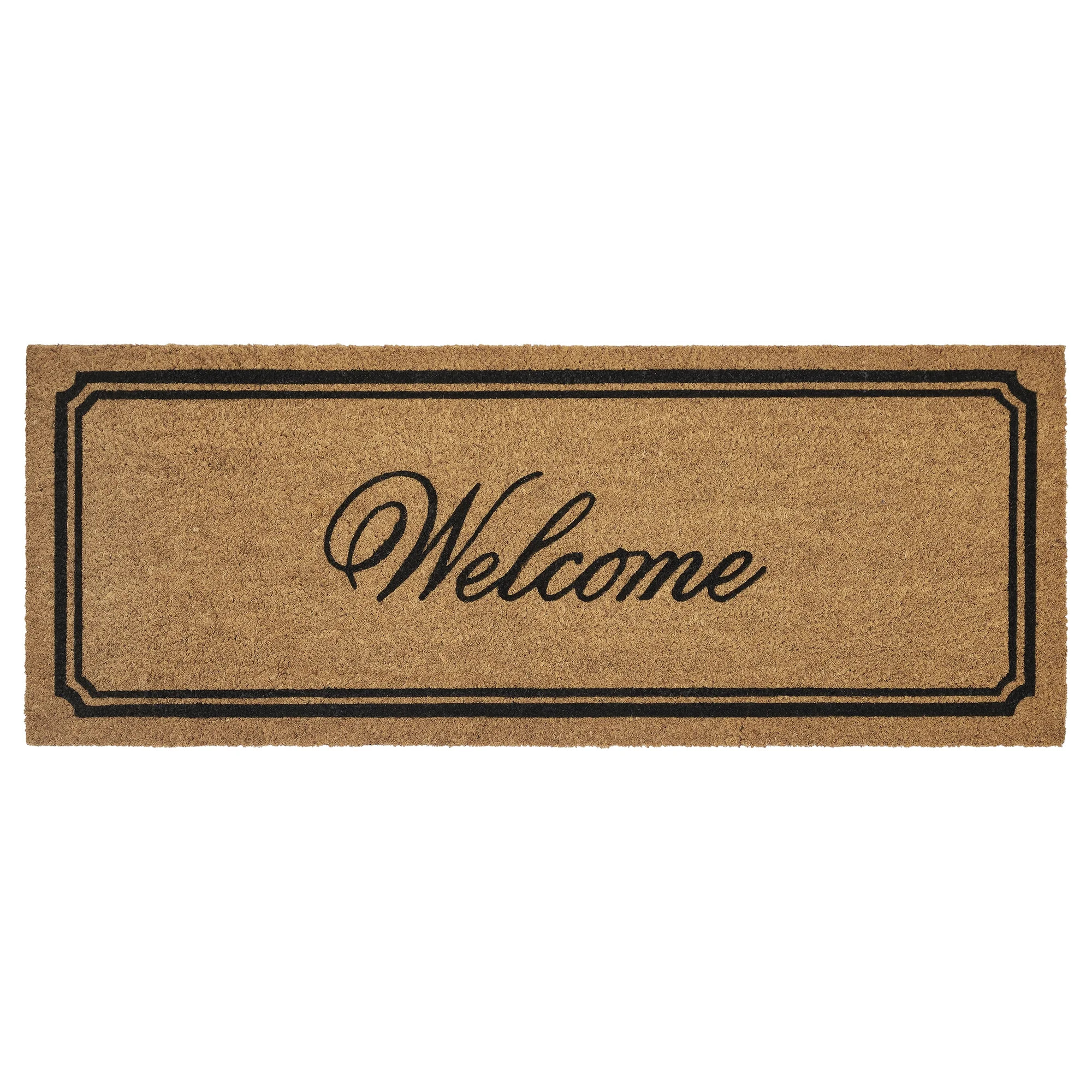 My Texas House Black Border Welcome Outdoor Coir Mat, 18" x 47" | Walmart (US)