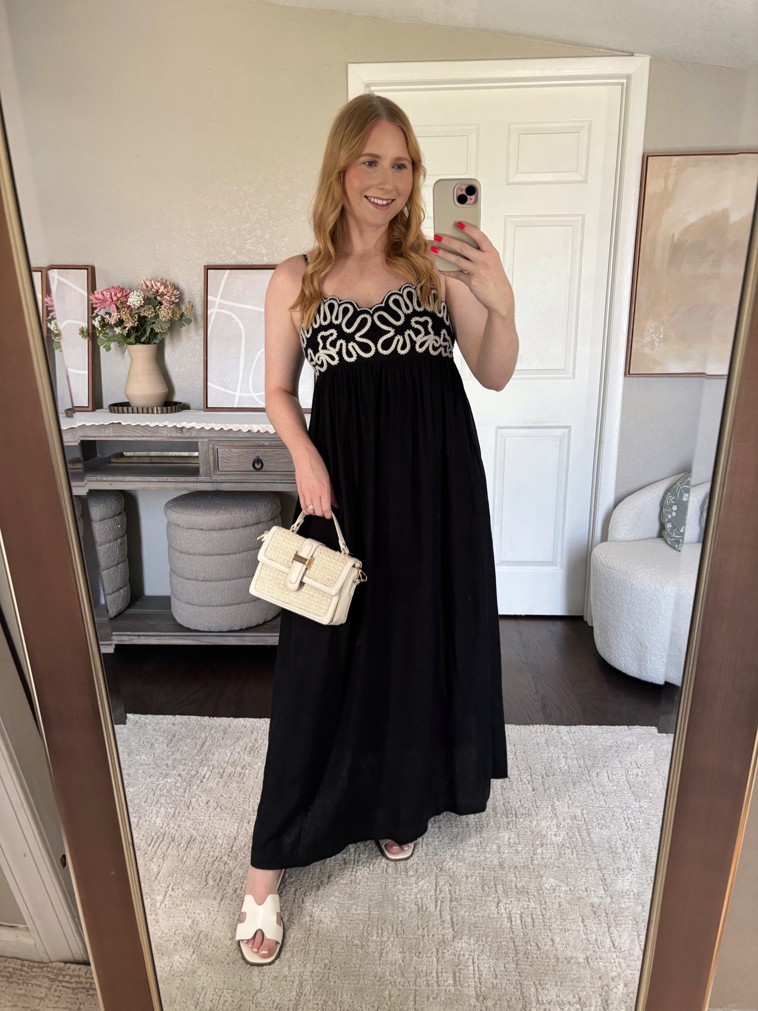 Women's Crewel Maxi A-Line Dress - A New Day™ Black size Mediumm

#LTKSeasonal #LTKMidsize #LTKFindsUnder50